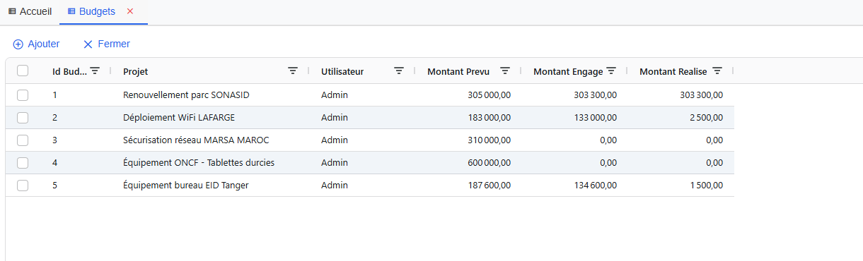Affaires & Projets - Capture 3